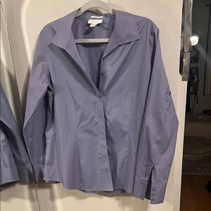 Chico's Classic purple button down shirt